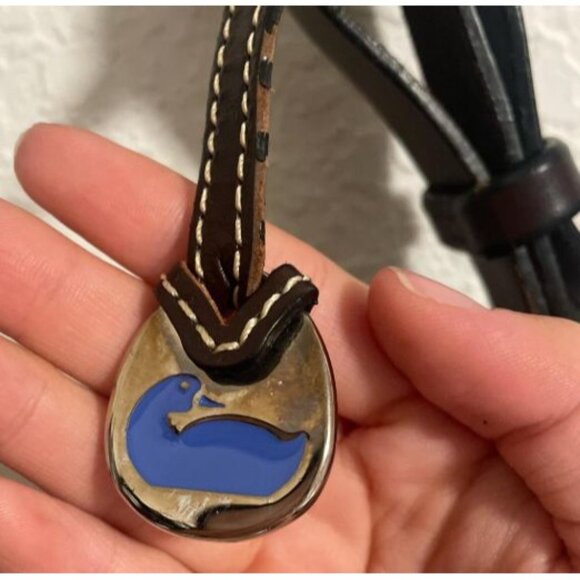 Dooney & Bourke Signature Tan & Brown Logo Shoulder Bag - Picture 5 of 5